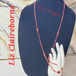 Liz Clairborne Vintage Beaded 18 Inch Dainty Necklace